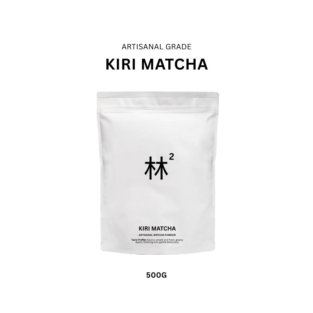 Toki Mori Kiri Matcha 500g – Artisanal grade Japanese matcha with deep umami, fresh grassy notes, and mild bitterness, suitable for lattes and desserts, sold in Singapore.