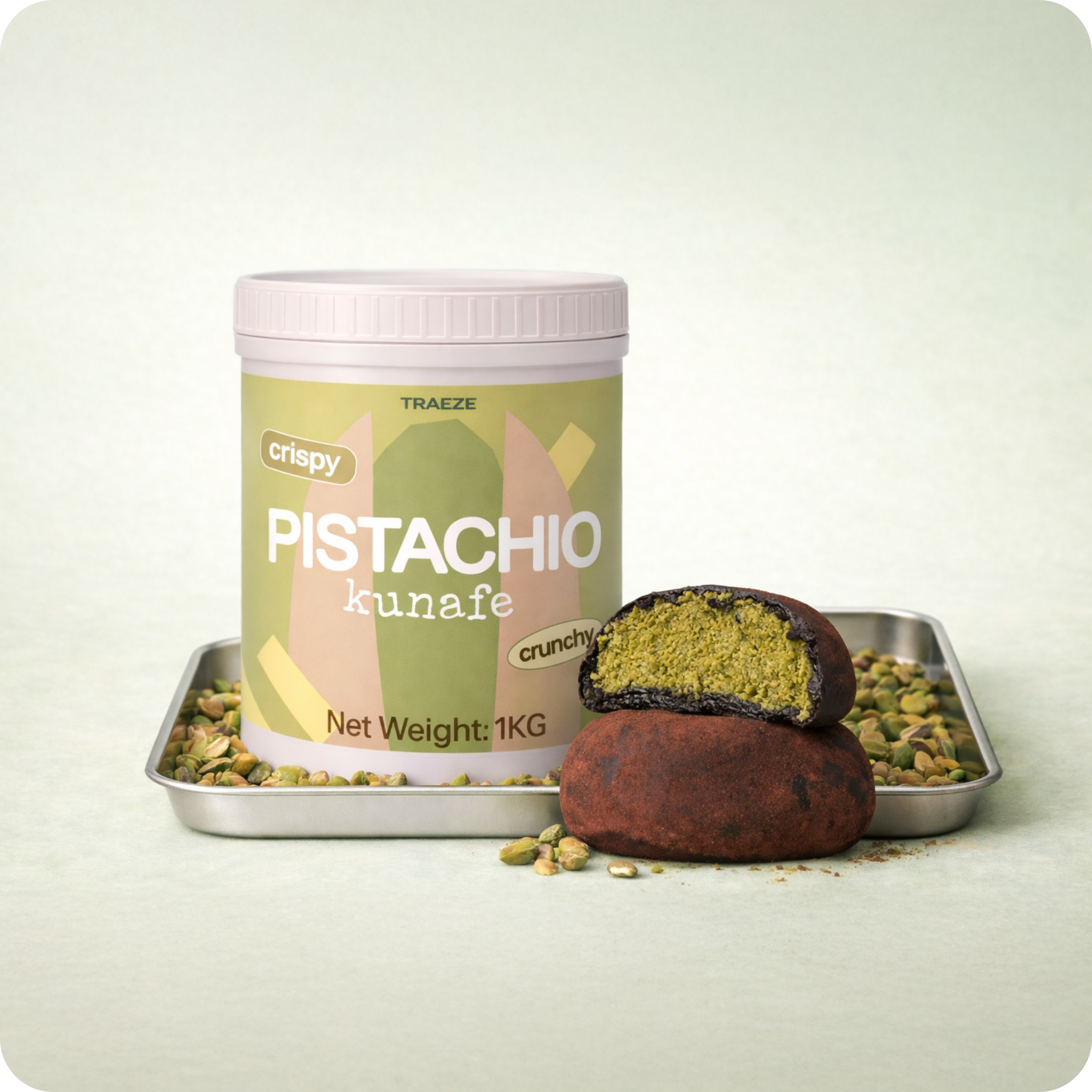 Pistachio Kunafa Spread | Crispy Pistachio Kunafe Filling