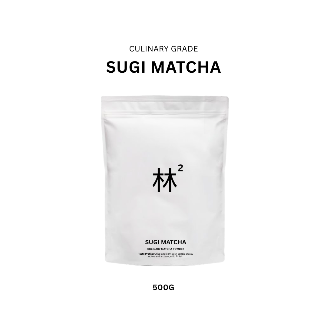 Toki Mori Sugi Matcha 500g – Culinary grade Japanese matcha powder with light, grassy flavor and clean finish, perfect for cafes and baking, sold in Singapore