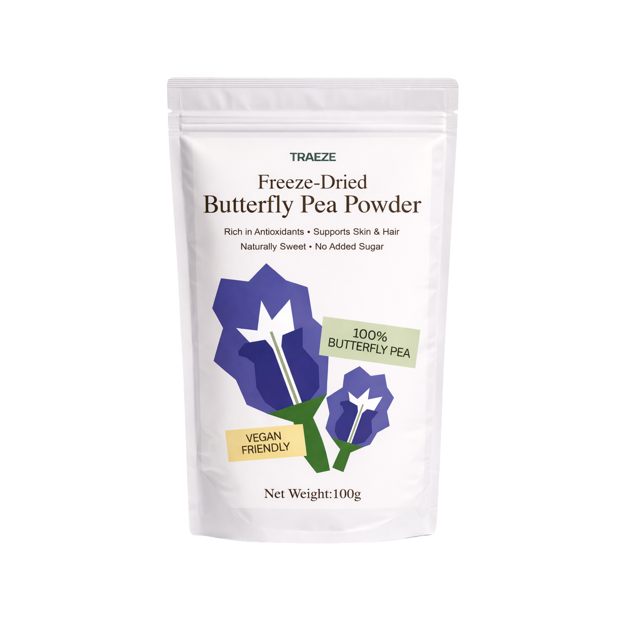 Freeze Dried Butterfly Pea Powder (100g)