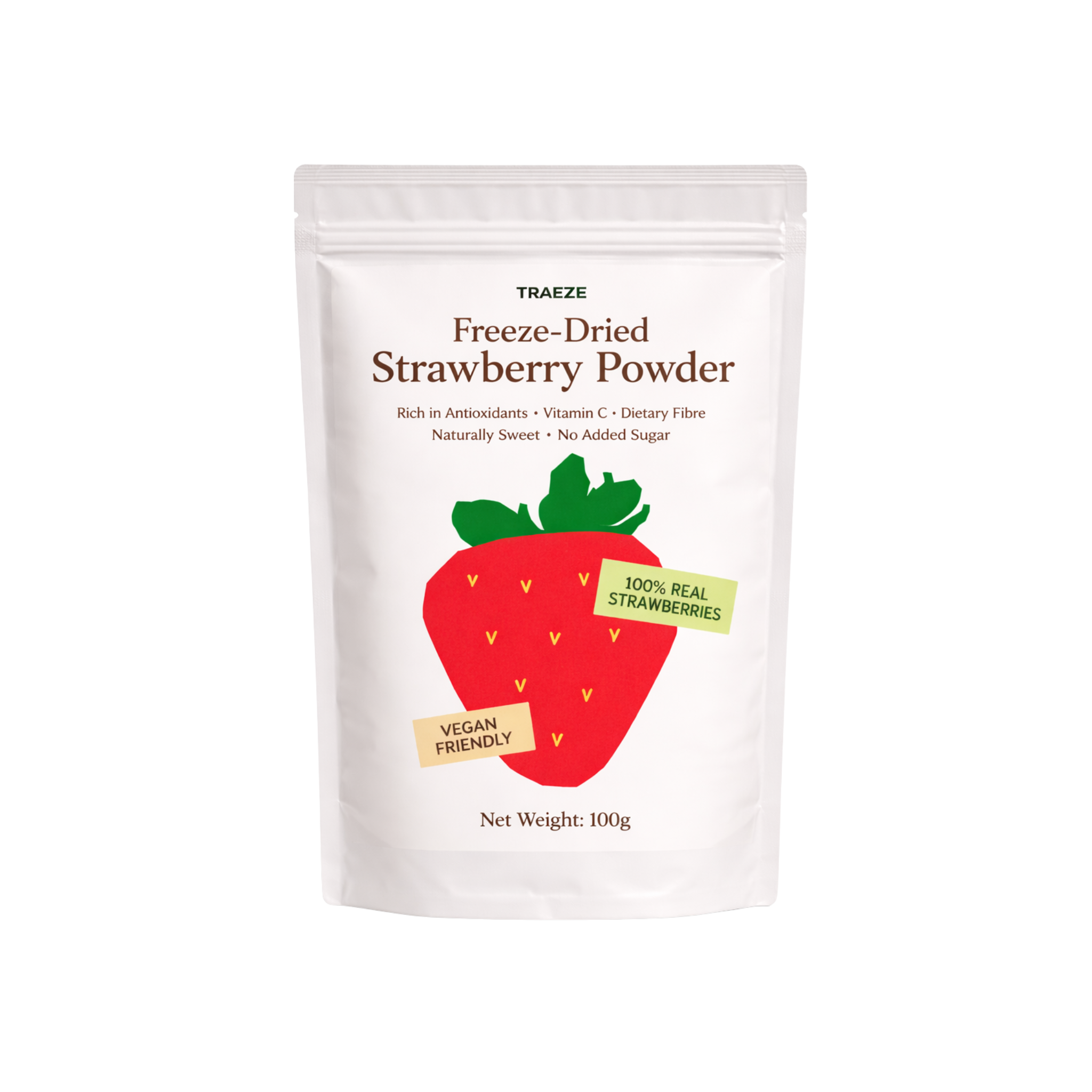 Freeze Dried Strawberry Powder (100g)